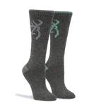 Browning Rowan Women's Sock - M - Julep / Dark Gray - 2-Pack