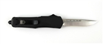 CobraTec OTF Auto Knife Small Black Fang FS-3 Drop Point - Not Serrated