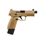 FN 545 Tactical 45 ACP FDE 4.7" 15+1, 18+1 - Optics Ready - No Manual Safety