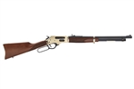 Henry Side Gate .45-70 Govt. 20" Lever Action - Polished Brass