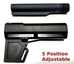 KAK Shockwave Blade 2.0 AR15 Pistol Stabilizing Brace w/ Buffer Tube - Black