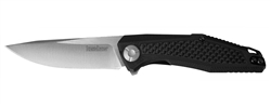 Kershaw Atmos Flipper 3" Blade,  Black G10 Handles with Carbon Fiber Overlays