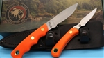 Knives of Alaska Alpha Wolf / Cub Bear Combo - Orange Suregrip