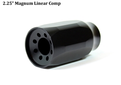 Kaw Valley Precision 2.25" Magnum Linear Comp - Black - 5/8x32 TPI (.458 SOCOM) - Blemished