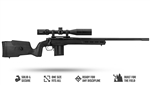 MDT Field Stock for Ruger American Short Action Rifles  - RH - Black