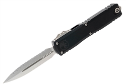 Microtech 1122-12 Ultratech ZBT D/E - Black Handle w/ 3.55" Stonewashed Blade