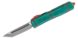 Microtech Ultratech Bounty Hunter OTF Auto Knife - Green Apocalyptic - 3.35" Blade