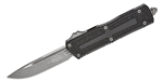 Microtech Scarab II OTF Auto Knife Black Aluminum w/ 3M Traction Tape Inserts  - 3.875" Blade