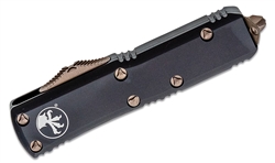 Microtech UTX-85 D/E OTF Auto Knife Black / Bronze Apocalyptic - 3.1" Blade