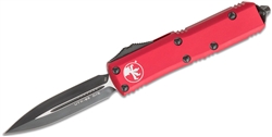 Microtech UTX-85 D/E OTF Auto Knife Red Handle - 3.1" Blade