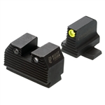 Night Fision Optics Ready Tritium Night Sights for Sig Sauer P320 - Square Notch - Yellow Front, Black Rear