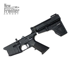 New Frontier Armory LW-15 Complete Polymer Pistol Lower Receiver W/ Shockwave Brace