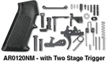 Rock River AR-15 Lower Parts Kit, Two Stage Trigger, A2 Grip Black