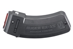 RUGER BX-15 15rd 17HMR/22WMR Magazine, Stainless Steel Feed Lips