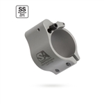 Superlative Arms AR-15 / AR-10 .936" Adjustable Bleed Off Gas Block - Clamp On - Matte Stainless