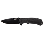 Smith & Wesson M2.0 M&P Ultra Glide Flipper Knife 3.5" Black Drop Point Blade, Black Textured Grips
