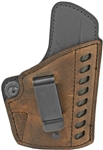 VersaCarry Compound Gen 2 Series Leather / Kydex IWB Holster - Distressed Brown - Right Hand