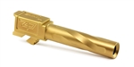 Zaffiri Precision Gold TiN Flush Barrel for Glock 19 Gen 1-4