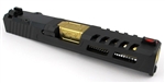 Zaffiri Precision ZPS.2 Complete Upper for Glock 19 Gen 3 w/ Gold TiN Barrel - RMR Cut - Armor Black