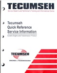 TECUMSEH 695933 Quick Reference Service Information