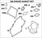 715714 Genuine Briggs & Stratton Complete Gasket Set