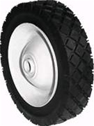 R274 - 6" X 1.50" Steel Wheel with 1/2" ID Ball Bearing (Diamond Tread)