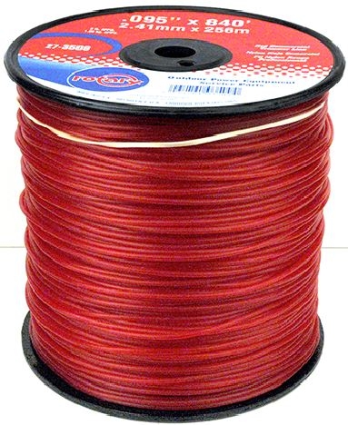 R3509 -  .095 x 840' Red Commercial Trimmer Line - 3LB SPOOL