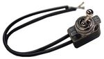 R7020 Universal Toggle Switch with 2, 6" wire leads for Go-Karts. 15/32" mount