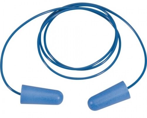 R7729 Corded Foam Earplugs - Blue