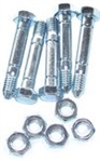 R916 Pack of 5 Snowblower Shear Pins & Lock Nuts Replace Ariens 510015