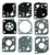 R9199 Gasket & Diaphragm Kit Replaces Zama GND-18