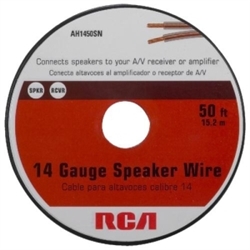 RCA Basic AH1450SN Speaker Wire - 50 ft