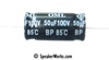 Capacitor Electrolytic: 50uF, 100V