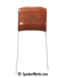 Capacitor Mylar: 4uF, 100V