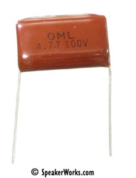 Capacitor Mylar: 4.7uF, 100V