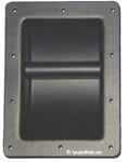 Black Steel Recessed Speaker Cabinet Handle - SH3025