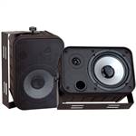 Pyle PDWR50B 6.5" Black 500-Watt Indoor/Outdoor Waterproof Speakers /pr
