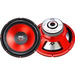 Pyle PLW-12RD 12" Red Cone High Performance Subwoofer - 800W Max /ea