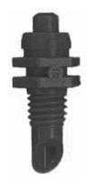 Hexagon Jet Base 10-32 UNF Thread 0.03" Black