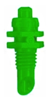 Hexagon Jet Base 10-32 UNF Thread 0.05" Green