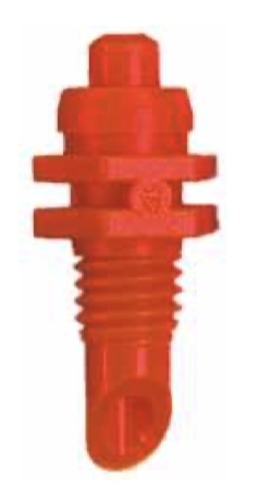 Hexagon Jet Base 10-32 UNF Thread 0.06" Red