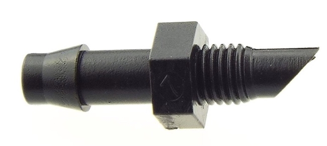 Adapter 0.8" barb x 10-32 UNF thread