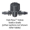 Vari-Flowâ„¢ Valve 10-32 UNF thread x 0.18" barb