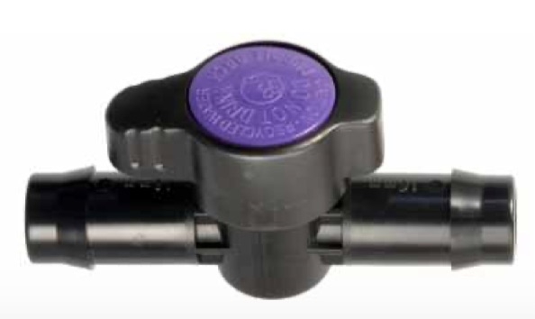 Purple Back Valve 5/8" (16mm)