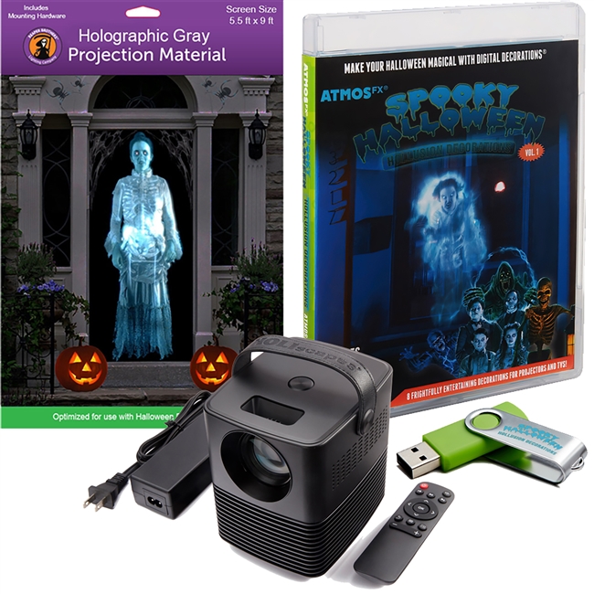 Atmosfx Spooky Halloween Hollusion Digital Decoration Kit