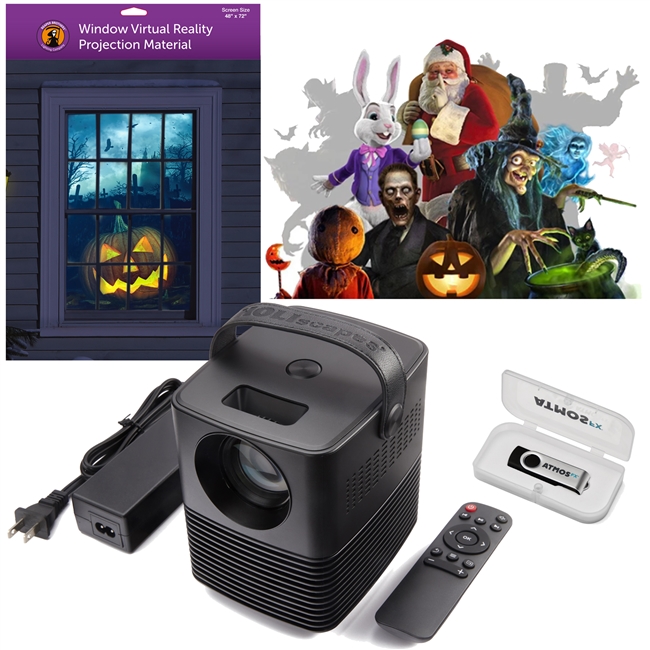 Atmosfx Holiday Digital Decoration Kit for Halloween, Christmas, Birthdays and more