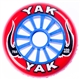 Yak Research - 110mmx78a YAK Classic Polyurethane scooter wheel, 2 wheels with precision bearings