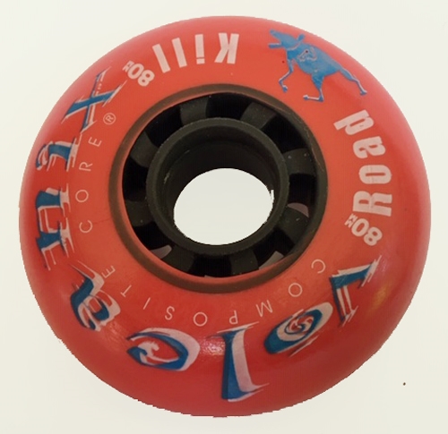 80mm x 86a Volcanix Road Kill Inline Hockey Wheel, 8 Wheels made in USA