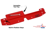 Grimmspeed Radiator Shroud w/ Tool Tray RED - Subaru 08+ Impreza/WRX/STI