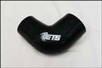 ETS 2.5" - 3" 90 Degree Black Silicone Coupler